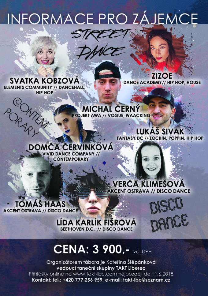 ZNÁME LEKTORY NA LETOŠNÍ SUMMER WORKHOPS 2018!